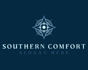 South - Modern Direction Compass logo design