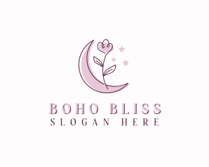 Floral Moon Boutique logo design