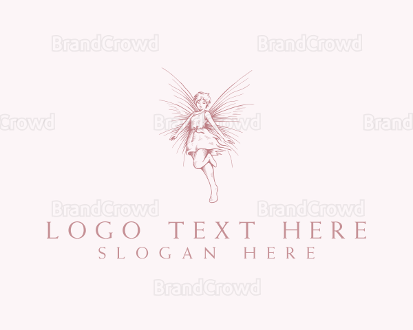 Elegant Magical Fairy Logo