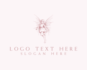 Mythical - Elegant Magical Fairy logo design