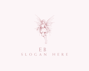 Mythical - Elegant Magical Fairy logo design