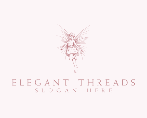 Elegant Magical Fairy logo design