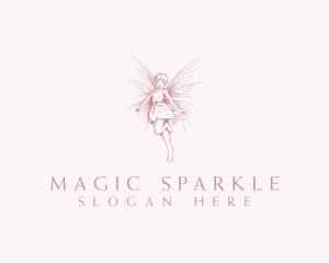 Elegant Magical Fairy logo design