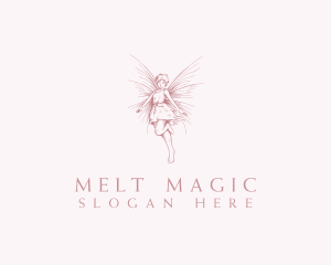 Elegant Magical Fairy logo design