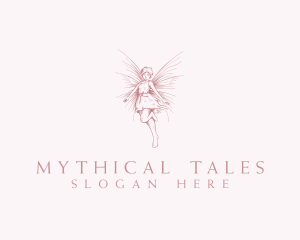 Elegant Magical Fairy logo design