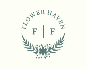 Flower Wreath Nature logo design