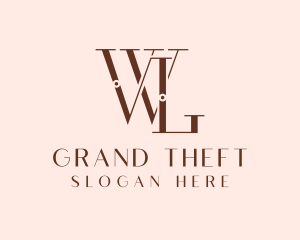 Finance Consulting - Elegant Business Letter WL logo design