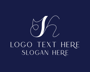 Fashion - Script Business Letter K logo design