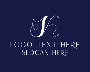 Professional - Script Business Letter K logo design