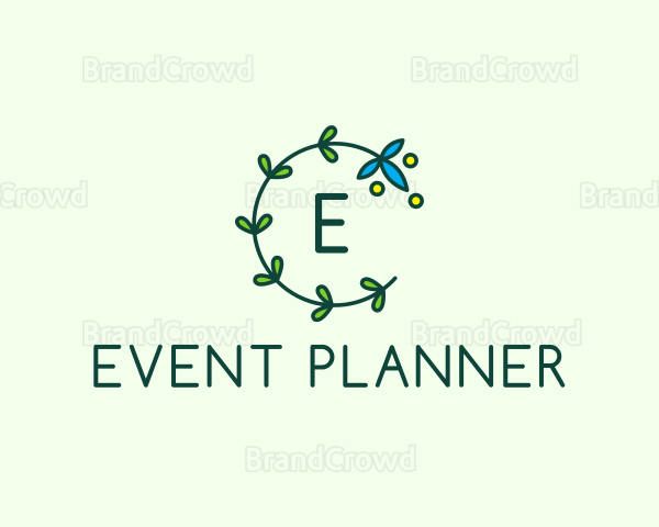 Ornamental Flower Event Decoration Logo