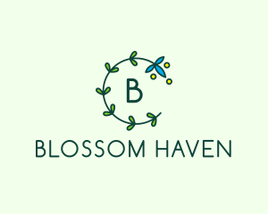 Flowering - Ornamental Flower Event Decoration logo design