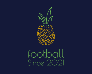Plantation - Tropical Pineapple Fruit logo design