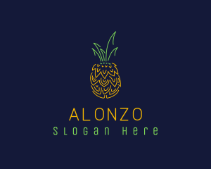 Sweet Pineapple Fruit  logo design