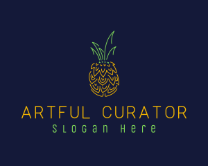 Sweet Pineapple Fruit  logo design