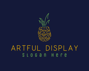 Sweet Pineapple Fruit  logo design