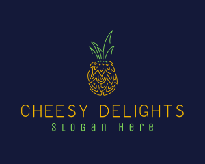 Sweet Pineapple Fruit  logo design