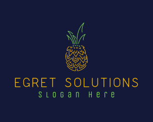 Sweet Pineapple Fruit  logo design