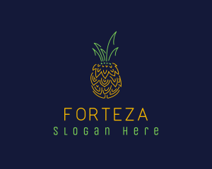 Sweet Pineapple Fruit  logo design