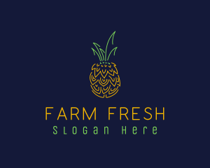 Sweet Pineapple Fruit  logo design