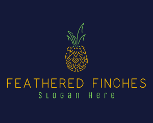 Sweet Pineapple Fruit  logo design