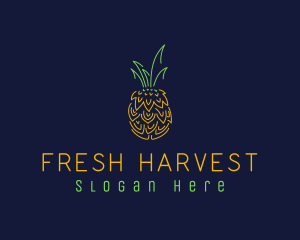 Sweet Pineapple Fruit  logo design