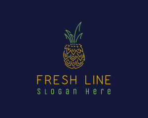 Sweet Pineapple Fruit  logo design