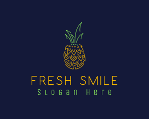 Sweet Pineapple Fruit  logo design