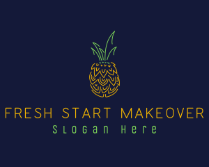 Sweet Pineapple Fruit  logo design