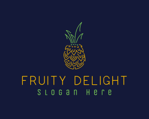 Sweet Pineapple Fruit  logo design