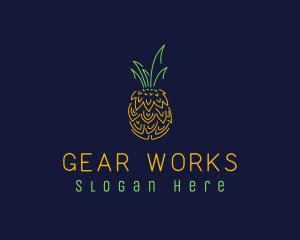 Sweet Pineapple Fruit  logo design