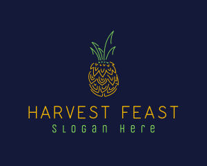 Sweet Pineapple Fruit  logo design