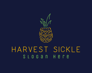 Sweet Pineapple Fruit  logo design