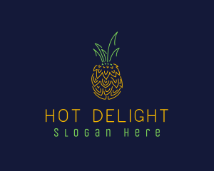 Sweet Pineapple Fruit  logo design