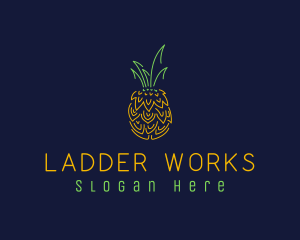 Sweet Pineapple Fruit  logo design