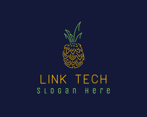 Sweet Pineapple Fruit  logo design