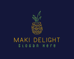 Sweet Pineapple Fruit  logo design