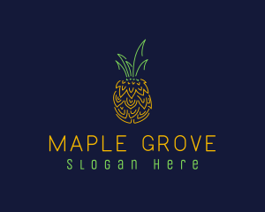 Sweet Pineapple Fruit  logo design