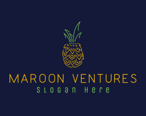 Sweet Pineapple Fruit  logo design