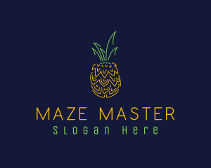 Sweet Pineapple Fruit  logo design