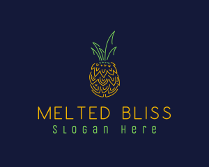 Sweet Pineapple Fruit  logo design