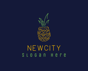 Sweet Pineapple Fruit  logo design