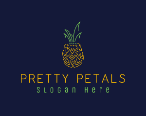 Sweet Pineapple Fruit  logo design