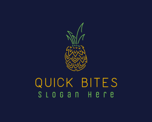 Sweet Pineapple Fruit  logo design