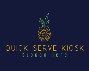 Sweet Pineapple Fruit  logo design