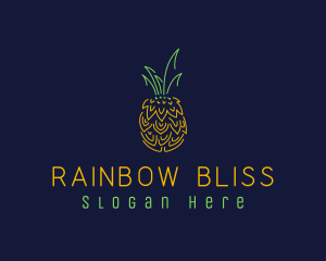 Sweet Pineapple Fruit  logo design