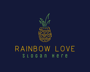 Sweet Pineapple Fruit  logo design