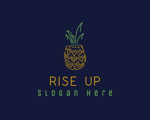 Sweet Pineapple Fruit  logo design