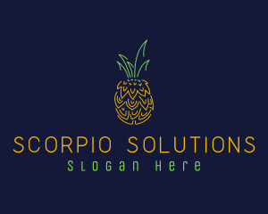 Sweet Pineapple Fruit  logo design