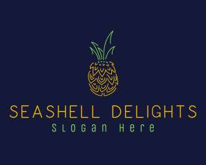 Sweet Pineapple Fruit  logo design