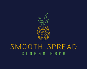 Sweet Pineapple Fruit  logo design